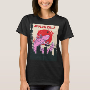 Camiseta Axolotlzilla Axolotl zilla fofo vintage