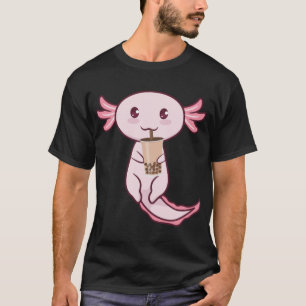 Camiseta Axolots Lover Pet Animal Axolotl Bubble Tea Kawaii