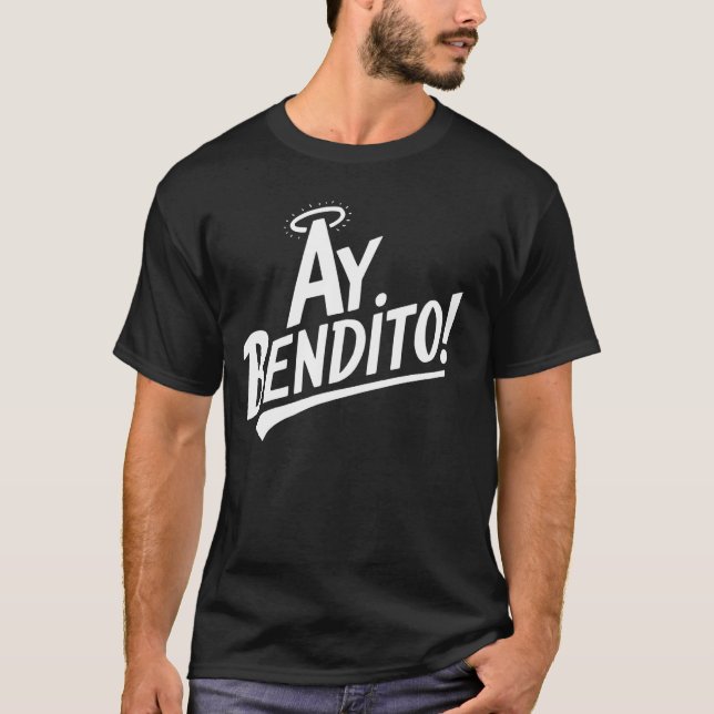 Camiseta Ay Bendito - Puerto Rican Slang Long Sleeve (Frente)