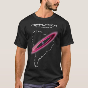 Camiseta Ayahuasca lá fora, olhando mais longe
