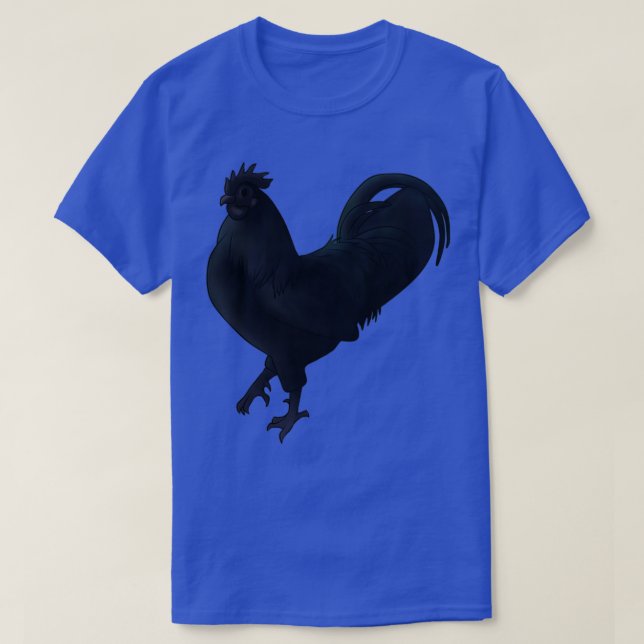 Camiseta Ayam Cemani Rooster (Frente do Design)