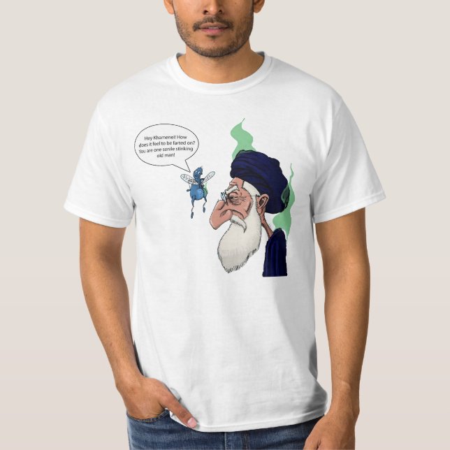 Camiseta Ayatollah Khamenei engraçado (Frente)
