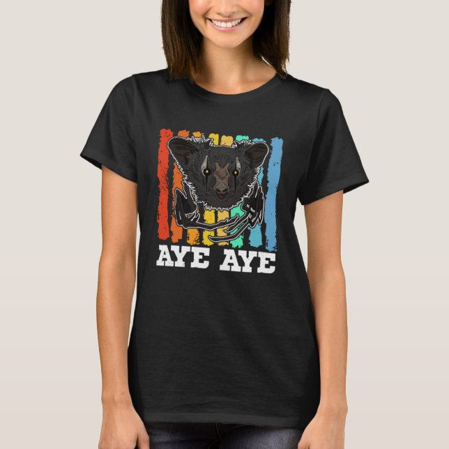 Camiseta Aye Aye Primates Lemurs Madagascar  14 (Frente)