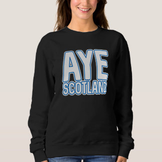 Camiseta Aye Scotland  Scottish Independence Layered Text S