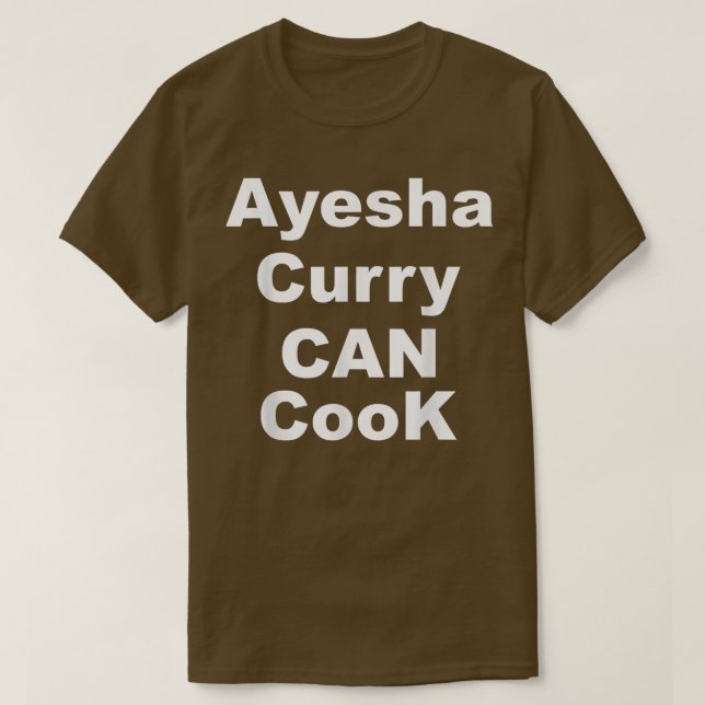 Camiseta Ayesha Curry Pode Cozinhar - Ayesha Curry Pode Coz (Frente do Design)
