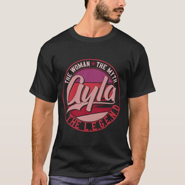 Camiseta Ayla, a Senhora do Mito, a Lenda (Frente)