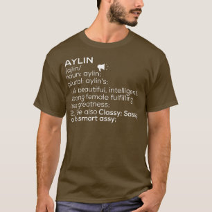 Camiseta Aylin Definition Aylin Nome feminino Ayli