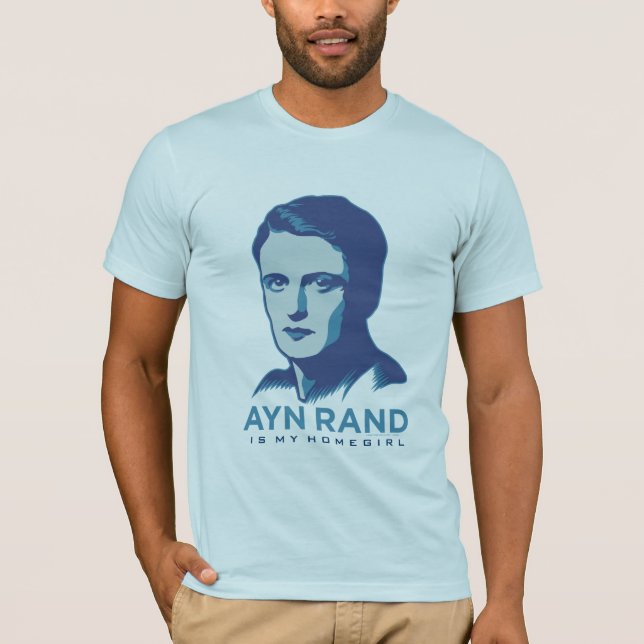 Camiseta Ayn Rand é meu Homegirl (Frente)
