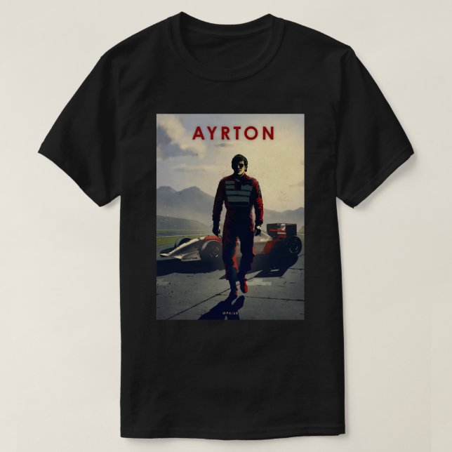 Camiseta Ayrton Senna Maclaren MP4 68 Legendas (Frente do Design)