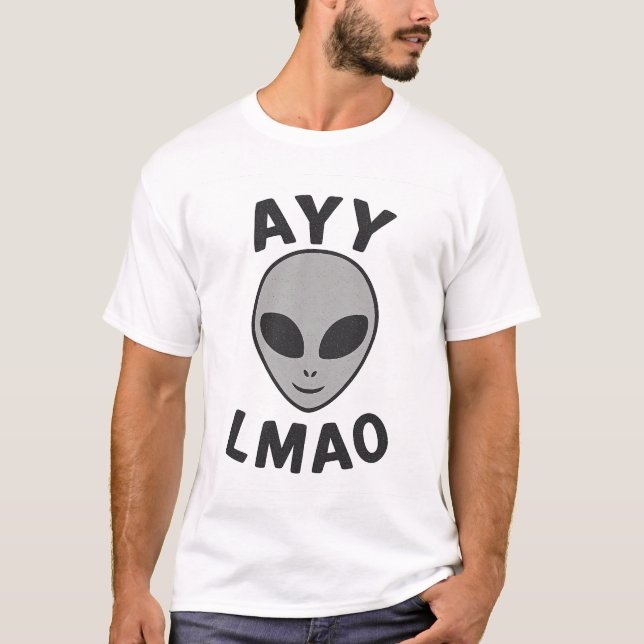 Camiseta Ayy Lmao Alienígena Meme (Frente)