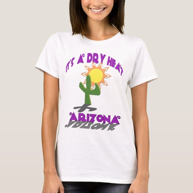 Camiseta AZ-É um calor seco (Frente)