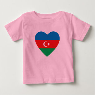 Camiseta Azerbaijão Flag Heart-Shirt