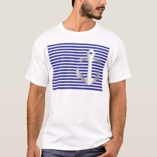 Camiseta Aziza Stripes & Marine Blue Seaman