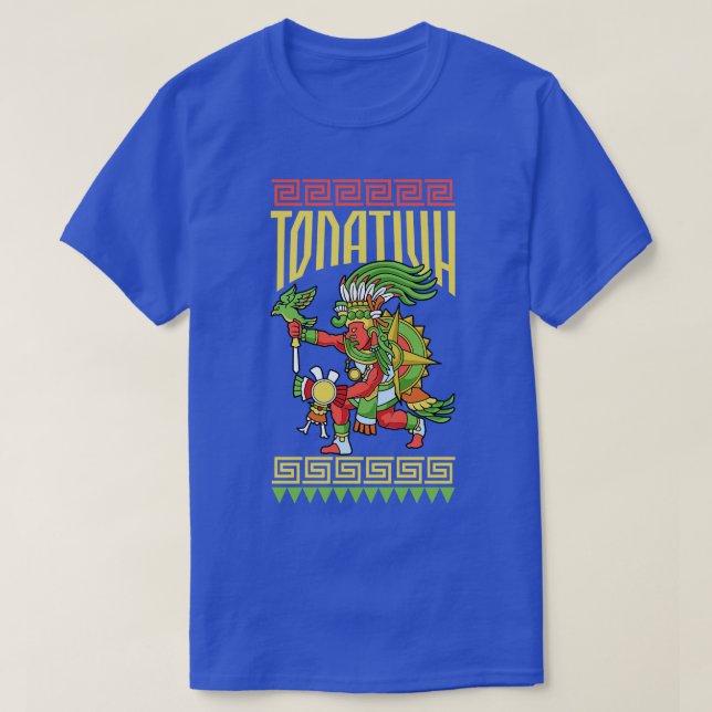 Camiseta Aztec Deus do Sol Tonatiuh (Frente do Design)