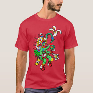 Camiseta Aztec Deus do Vento Quetzalcoatl 1