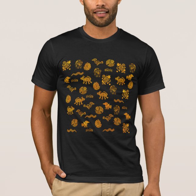 Camiseta Aztec Figures of Animals (Frente)