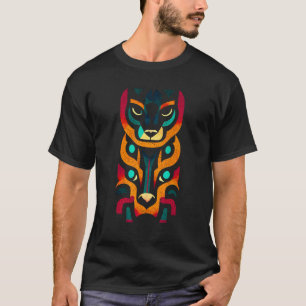 Camiseta Aztec Jaguar Antigo Guerreiro Nativo Mexicano