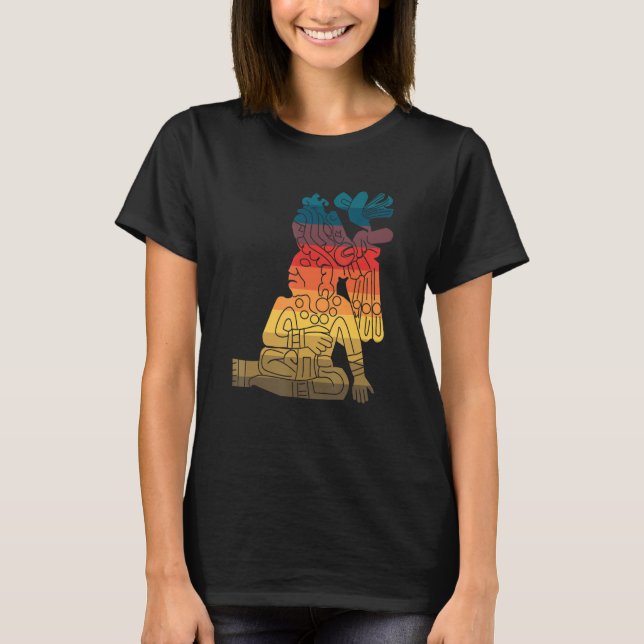 Camiseta Aztec Mayan Sitting Man Incan (Frente)