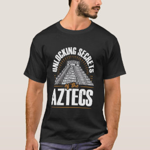 Camiseta Aztec Pirâmide Mayan Indígenas Mexicano Aztec Jagu