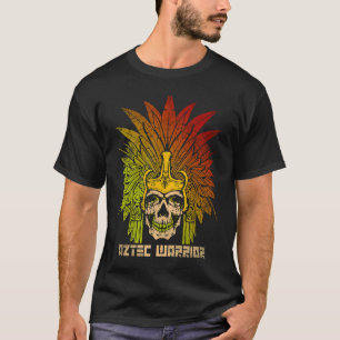 Camiseta Aztec Rei Guerreiro México Nativo Aztec Mayas