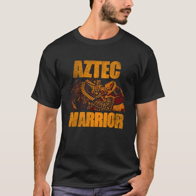 Camiseta Aztec Rei Guerreiro México Nativo Aztec Mayas 3 (Frente)