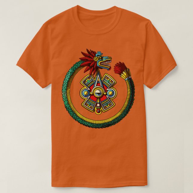 Camiseta Aztec Serpente Ouroboros (Frente do Design)