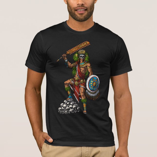 Camiseta Aztec Skull Warrior (Frente)