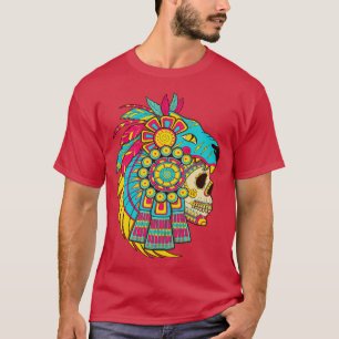 Camiseta Aztec Warrior Skull