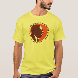 Camiseta azuis de Ann Arbor e jazz 1973