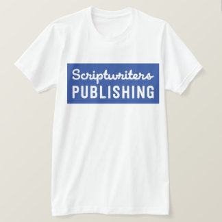 Camiseta Azuis marinhos do sólido dos Scriptwriters