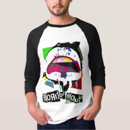 Camiseta Azuis marinhos & grandada brancos