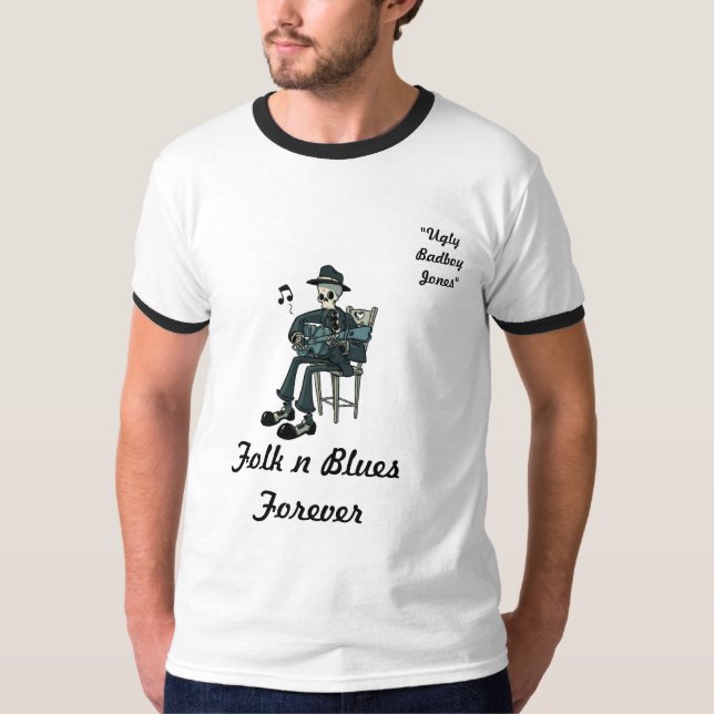 Camiseta Azuis populares de n para sempre (Frente)