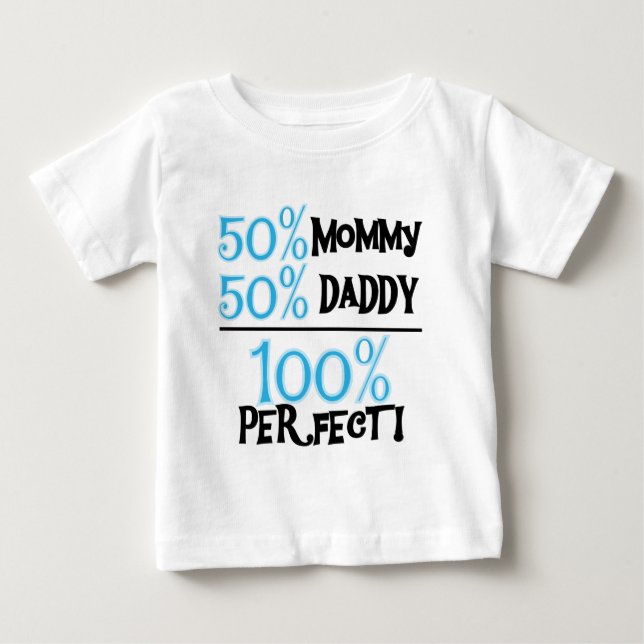 Camiseta Azul 100 Porcento Perfeito (Frente)
