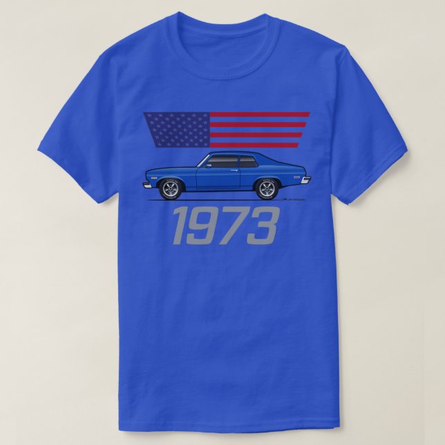 Camiseta Azul 1973 (Frente do Design)
