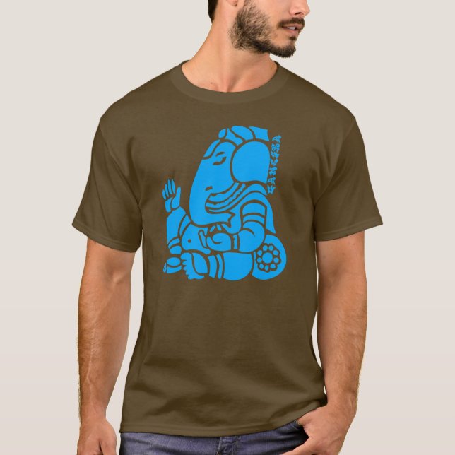Camiseta azul 2 do ganesha (Frente)