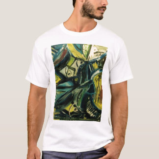 Camiseta Azul Abstrato