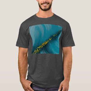 Camiseta azul-abstrato alquimia
