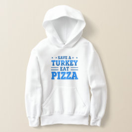 Camiseta azul ação de graças salve pizza turca