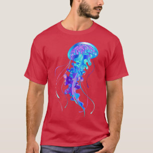 Camiseta Azul-água-vivas