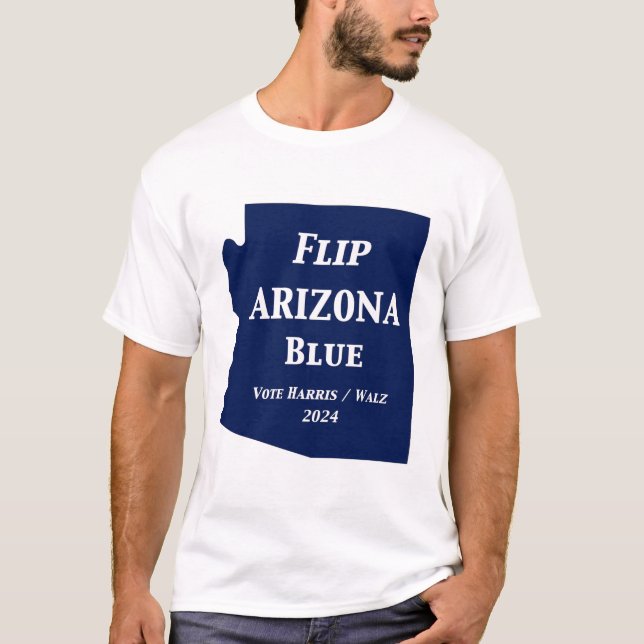 Camiseta Azul Arizona sacudir em 2024 (Frente)