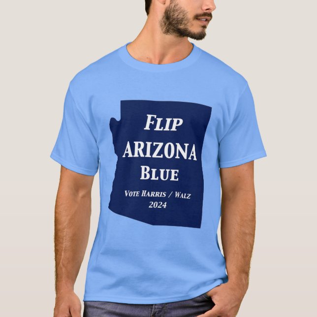 Camiseta Azul Arizona sacudir em 2024 (Frente)