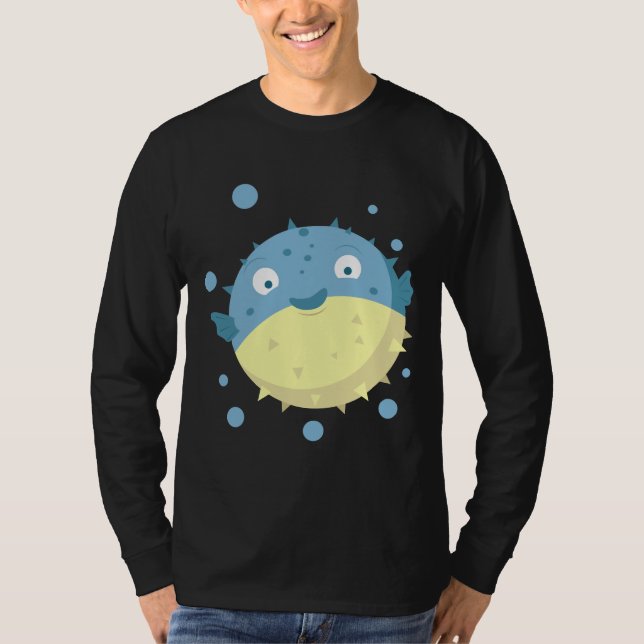 Camiseta Azul-baiacu-doce (Frente)