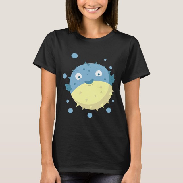 Camiseta Azul-baiacu-doce (Frente)