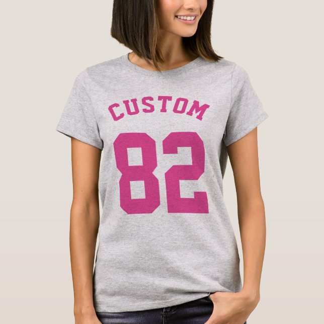 Camiseta Azul, branco e bebê rosa | Sports Jersey Design (Frente)