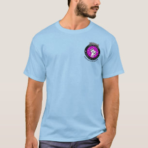 Camiseta Azul-camisa de logotipo pequeno oficial masculino