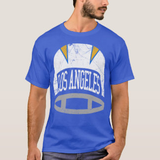 Camiseta Azul-capacete retrô LAC