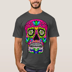 Camiseta Azul-caveira-doce