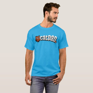 Camiseta Azul CD do logotipo