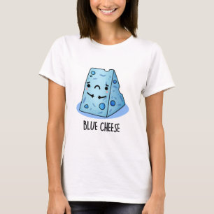 Camiseta Azul Cheijo Engraçado Pun Triste