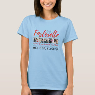 Camiseta azul-clara de fosterette